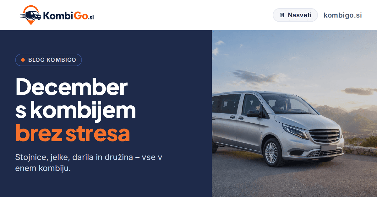 December s kombijem: prazniki, stojnice in cela družina