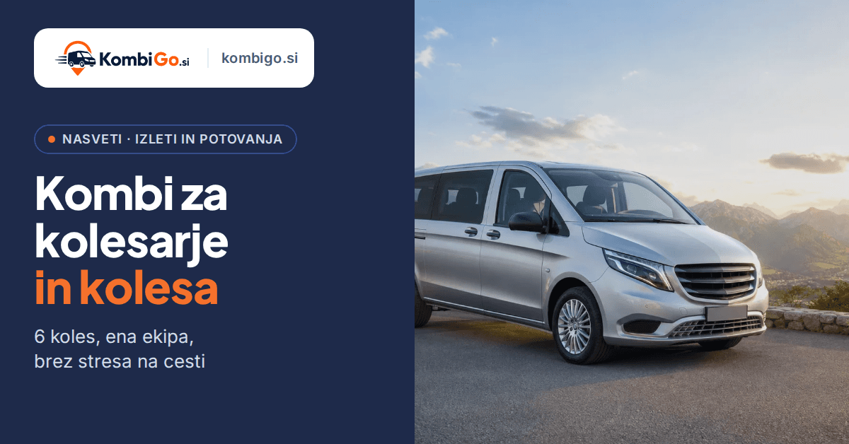 Kombi za kolesarje: prevoz 6 koles in ekipe brez stresa