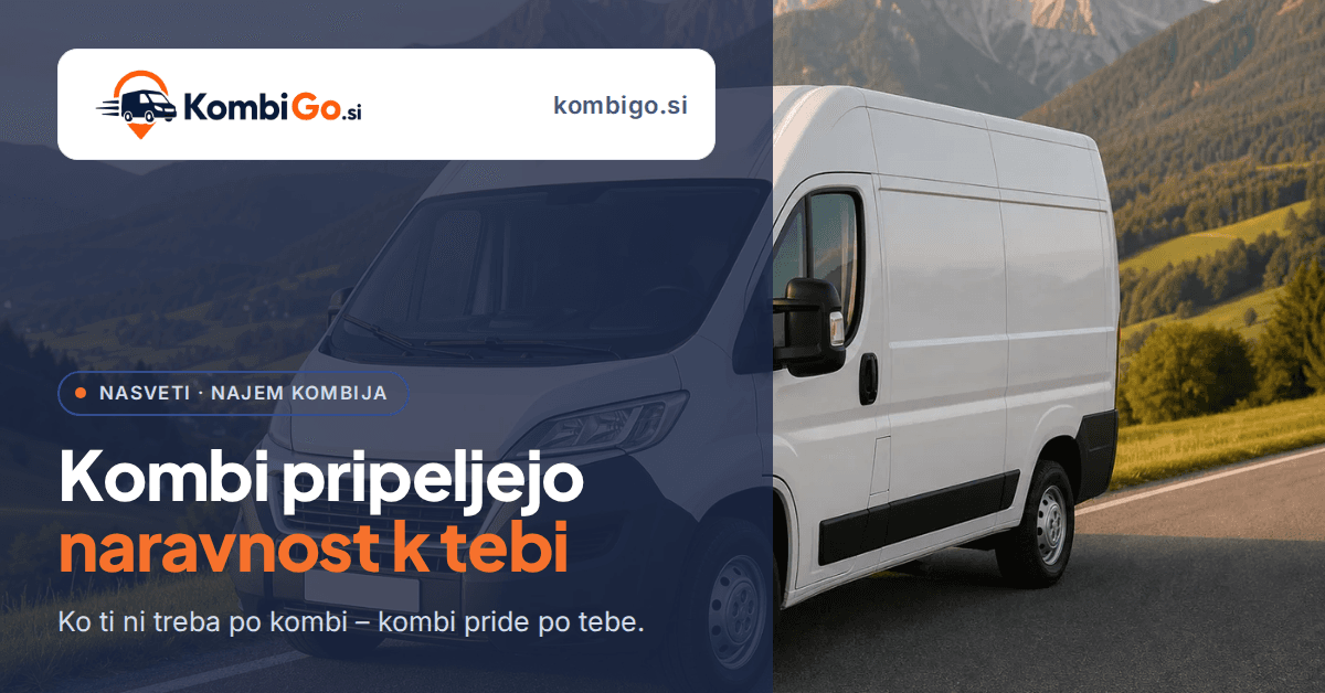 Kombi pripeljejo k tebi: kako deluje najem z dostavo